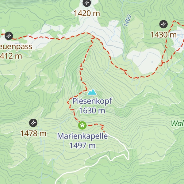 Map of Piesenkopf
