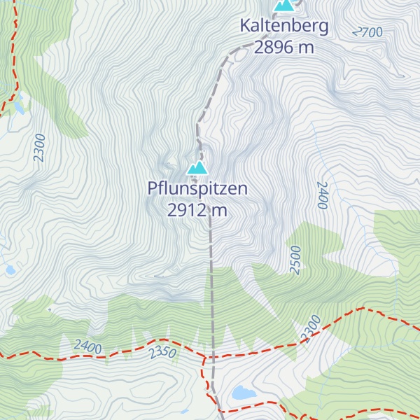 Map of Südliche Pflunspitze