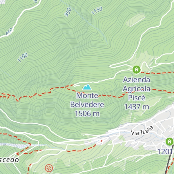 Map of Monte Belvedere