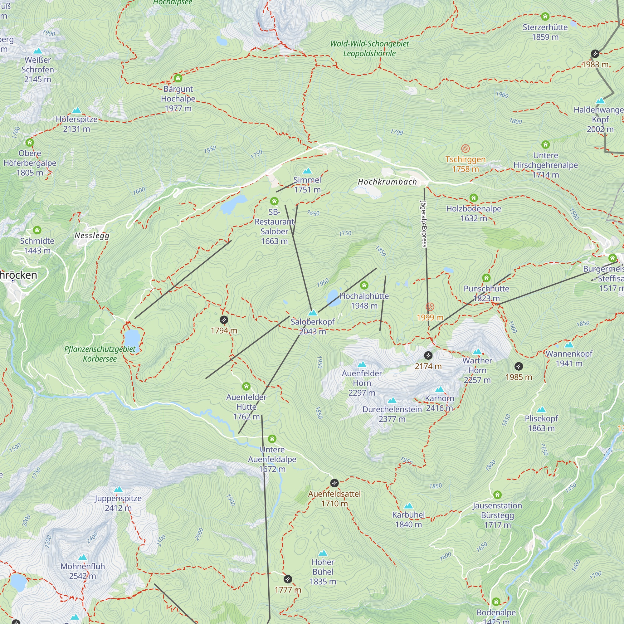 Salober-Jet map