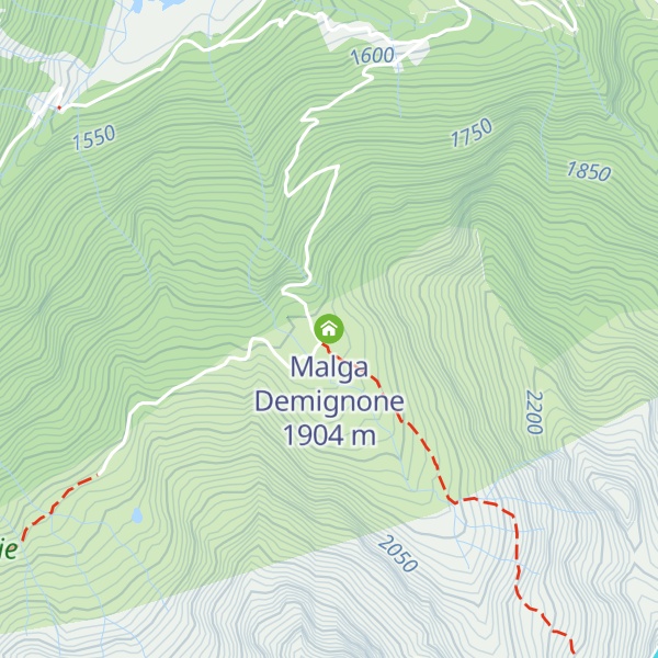 Map of Malga Demignone