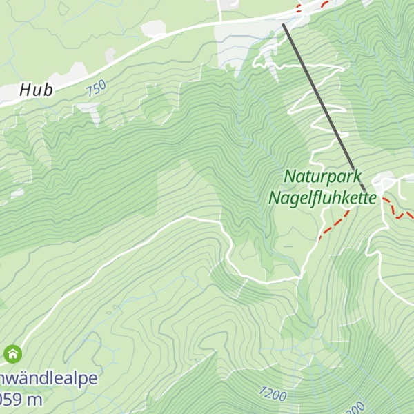 Map of Rauhgundalpe