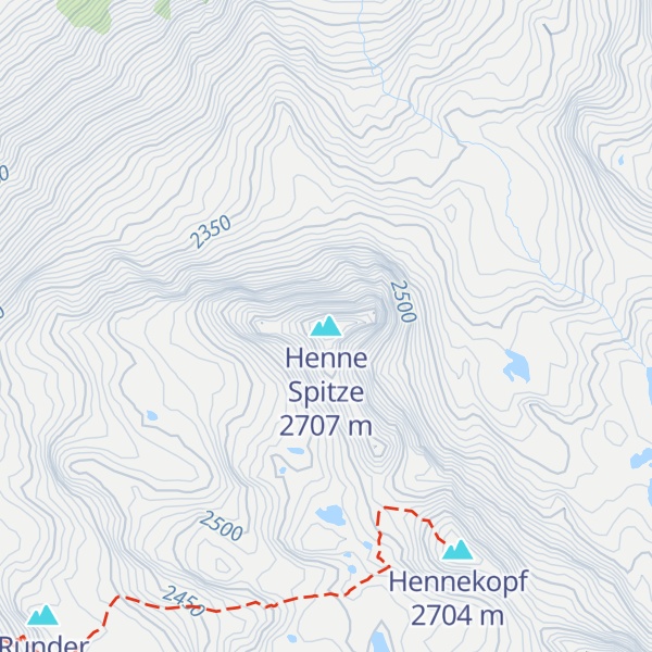 Map of Henne Spitze