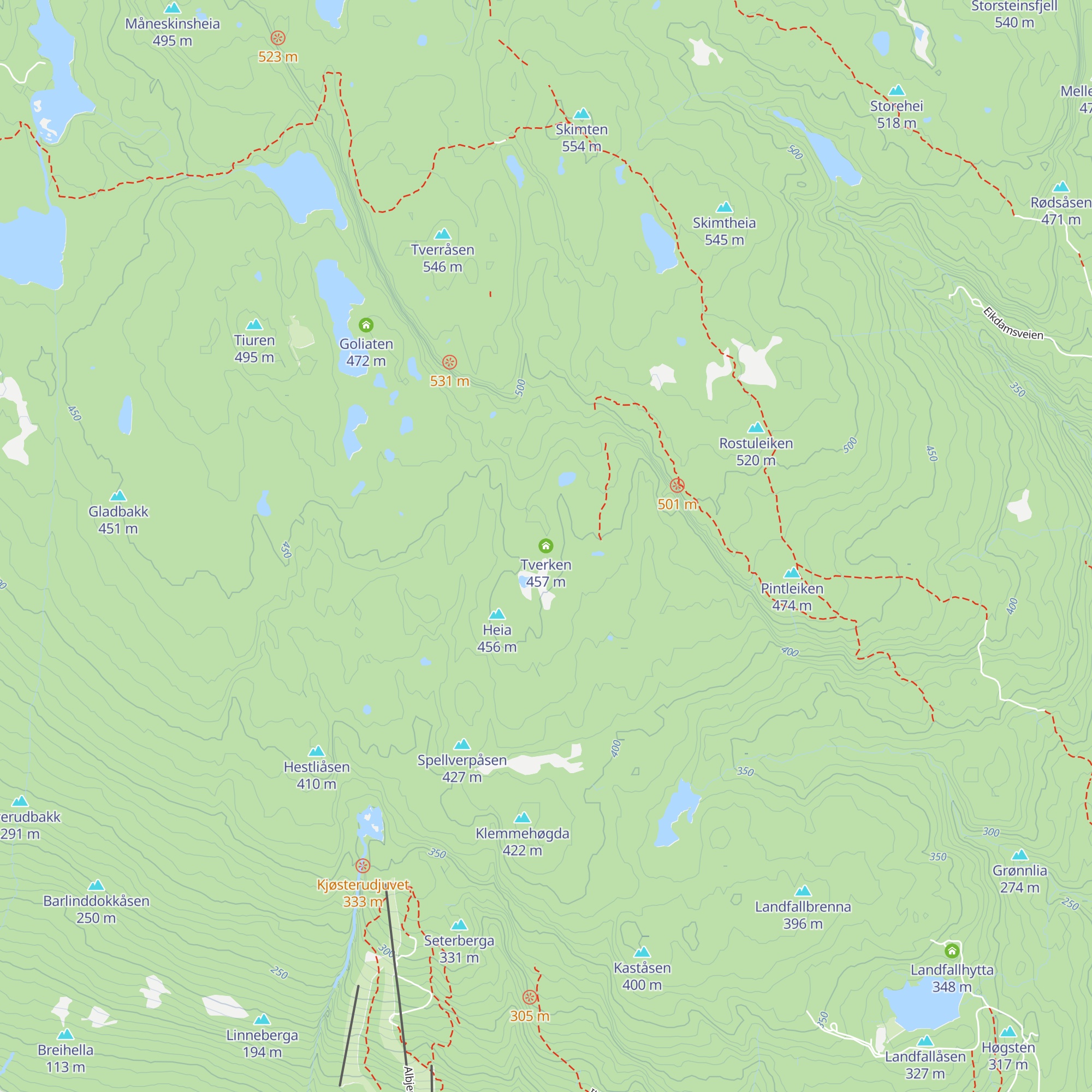 Tverken map