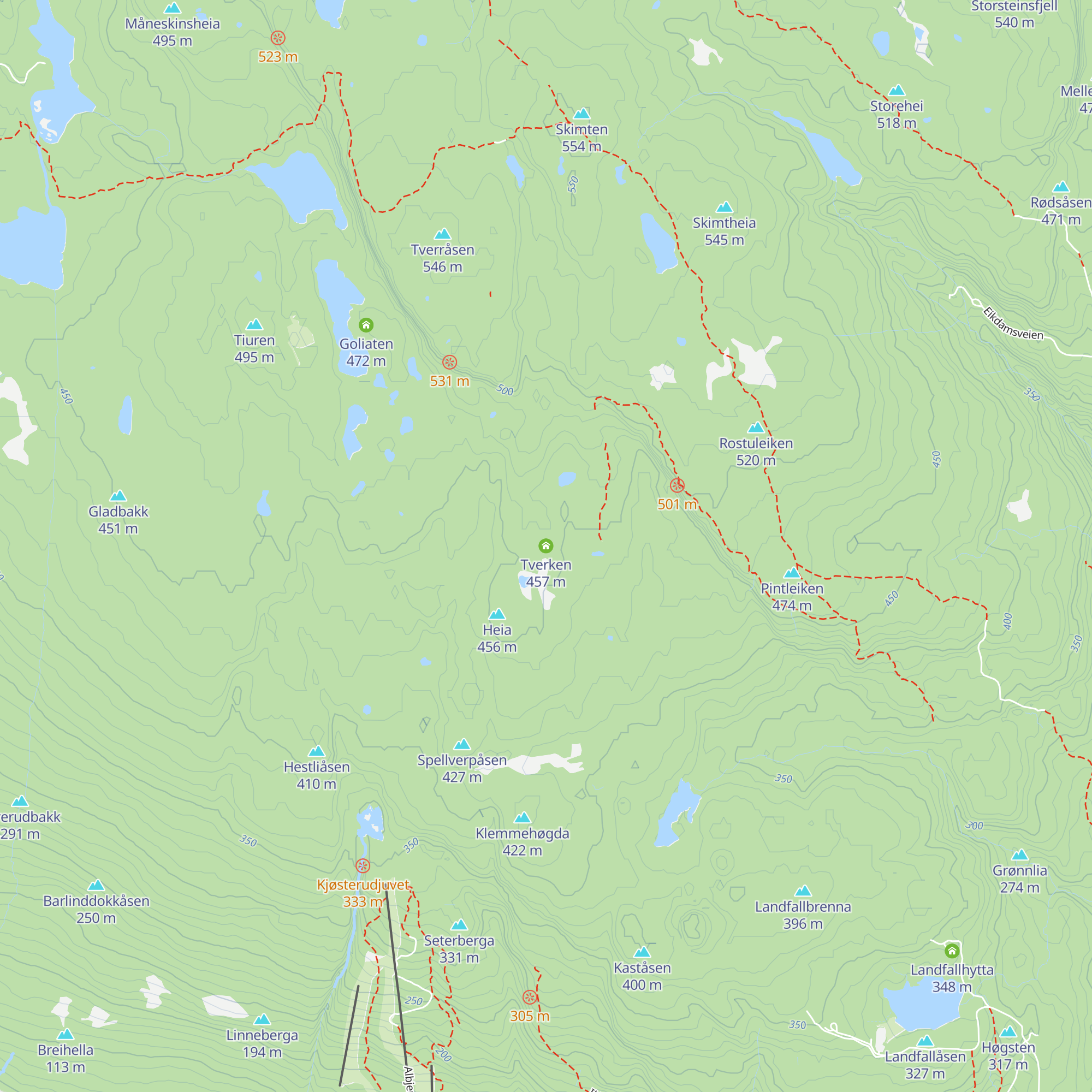 Tverken map