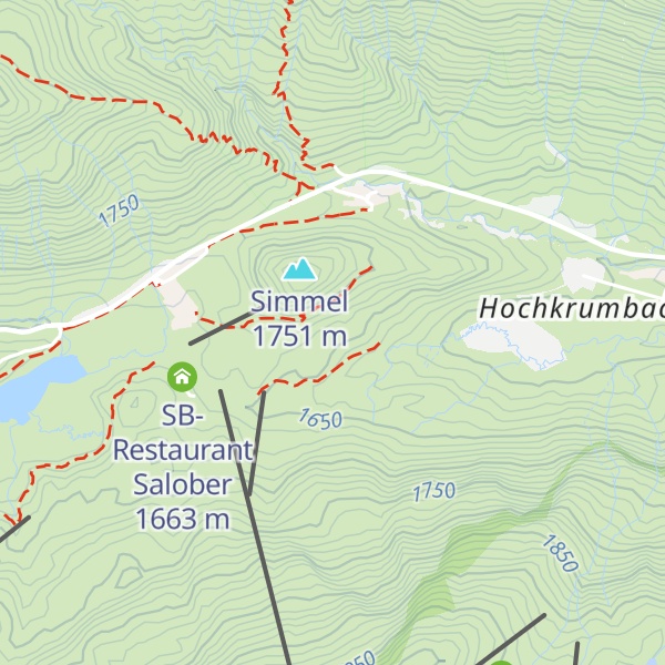 Map of Pfefferkornhütte