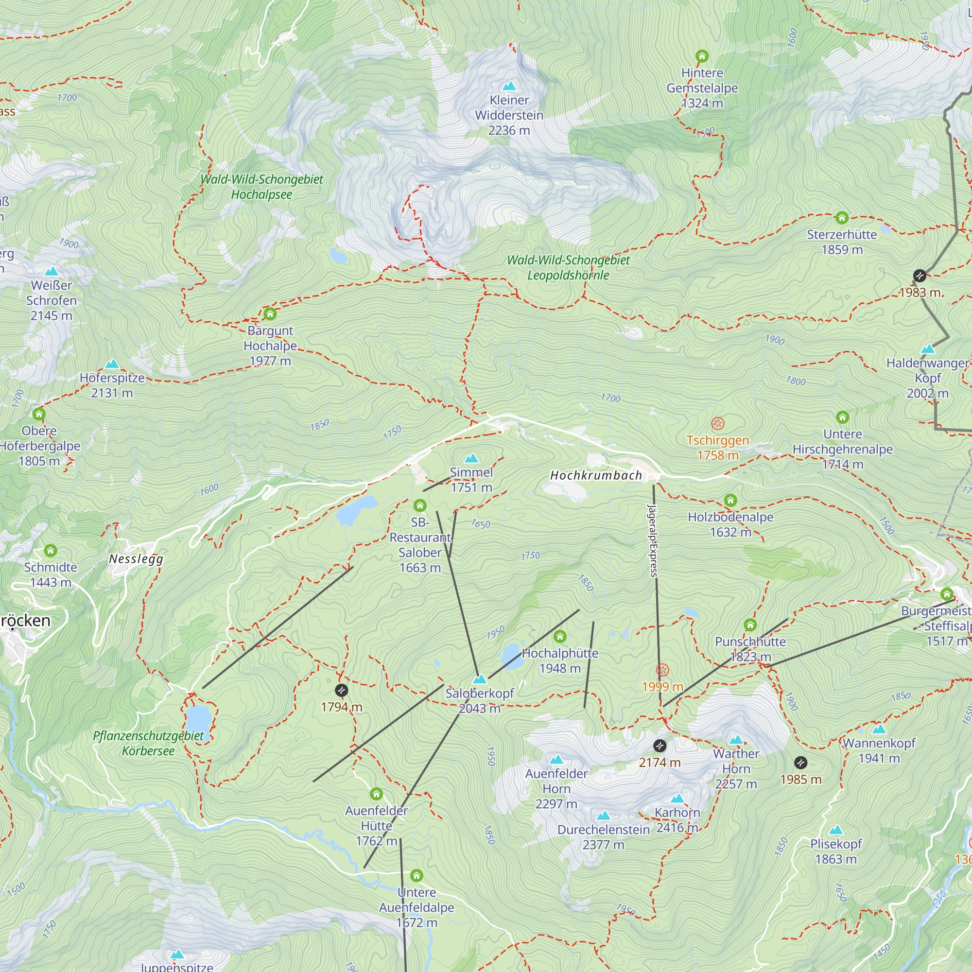 Pfefferkornhütte map