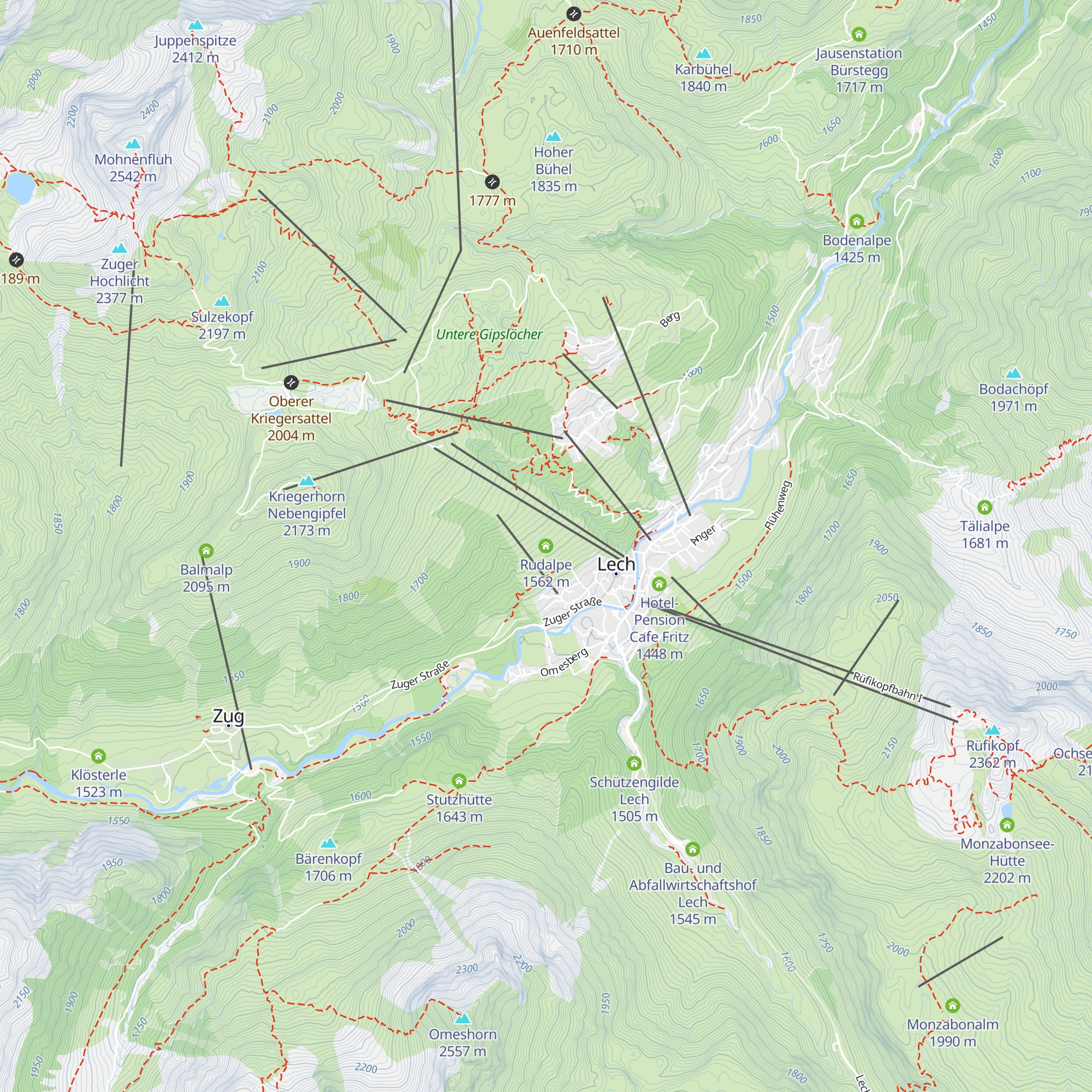 Rudalpe map