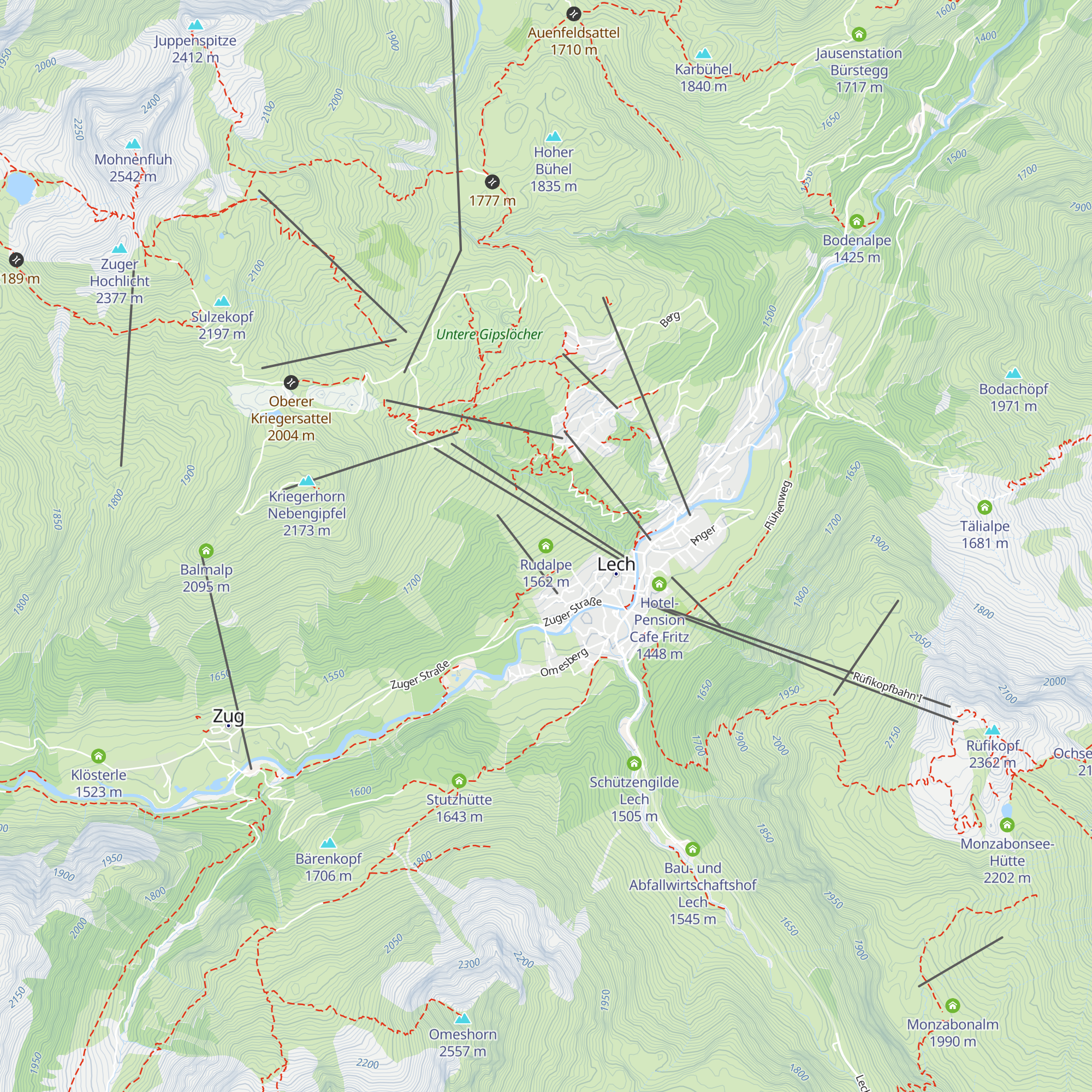 Rudalpe map