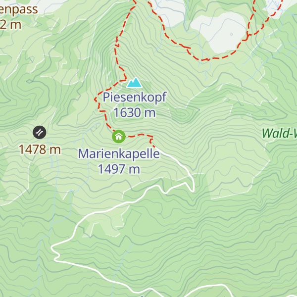 Map of Piesenalpe