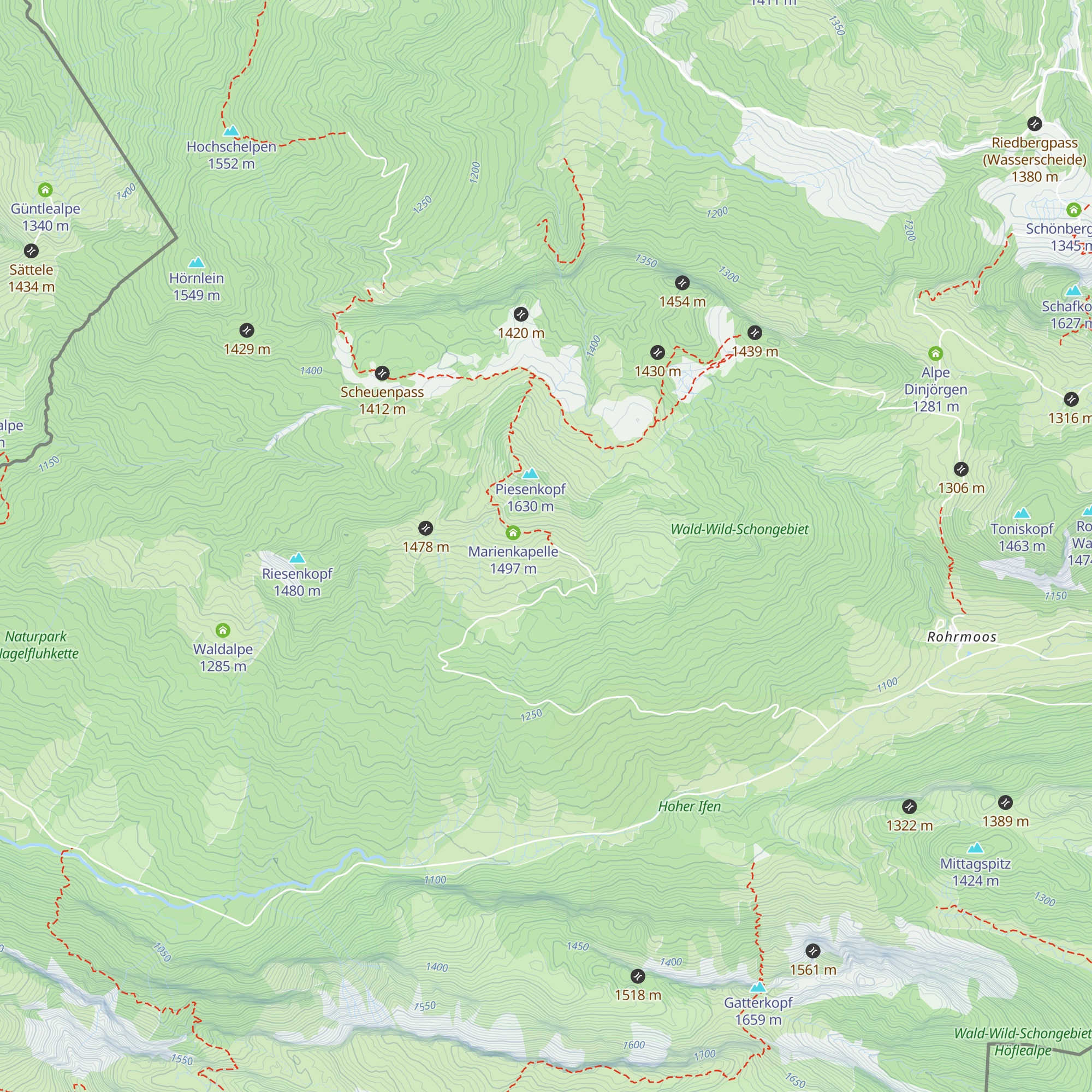 Piesenalpe map