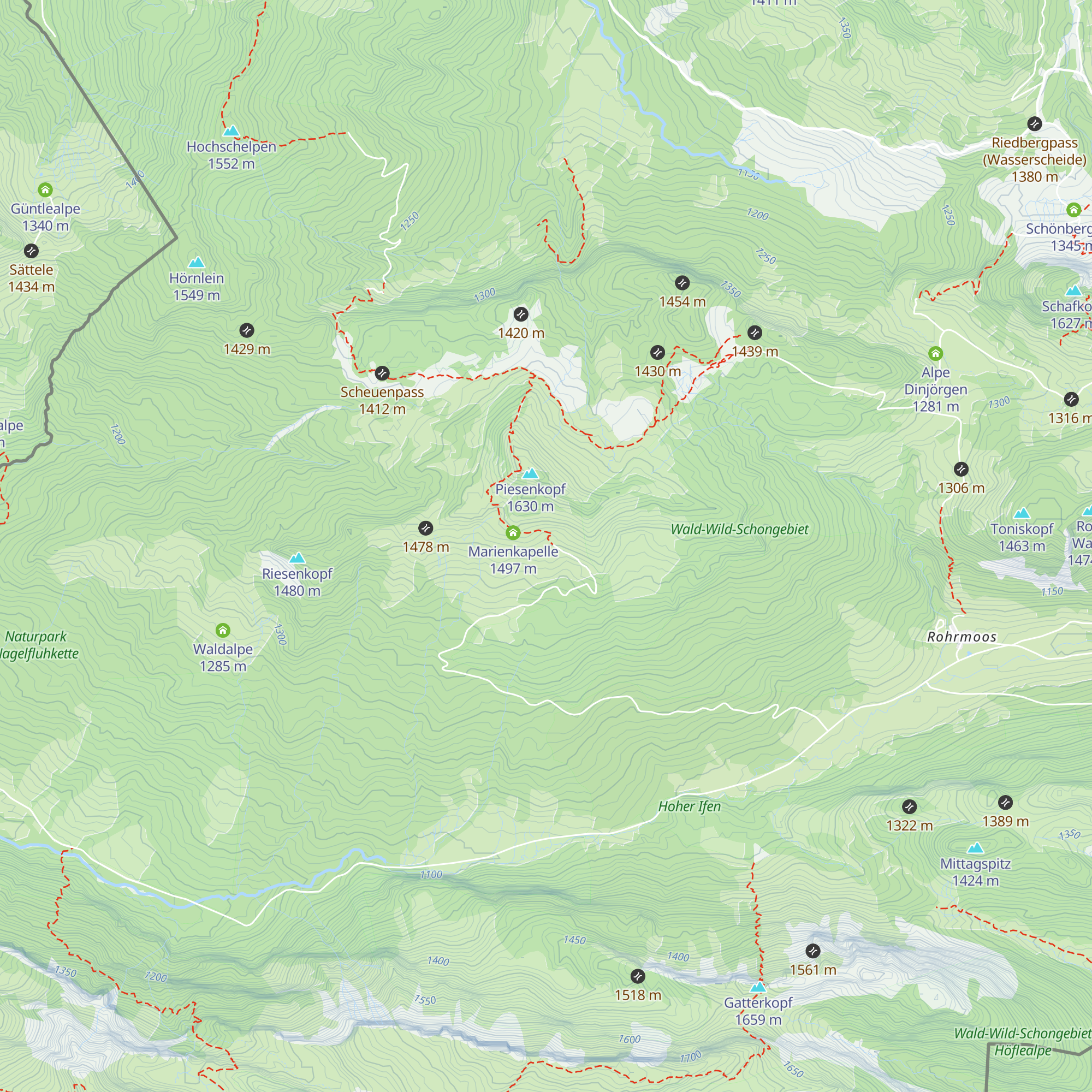 Piesenalpe map
