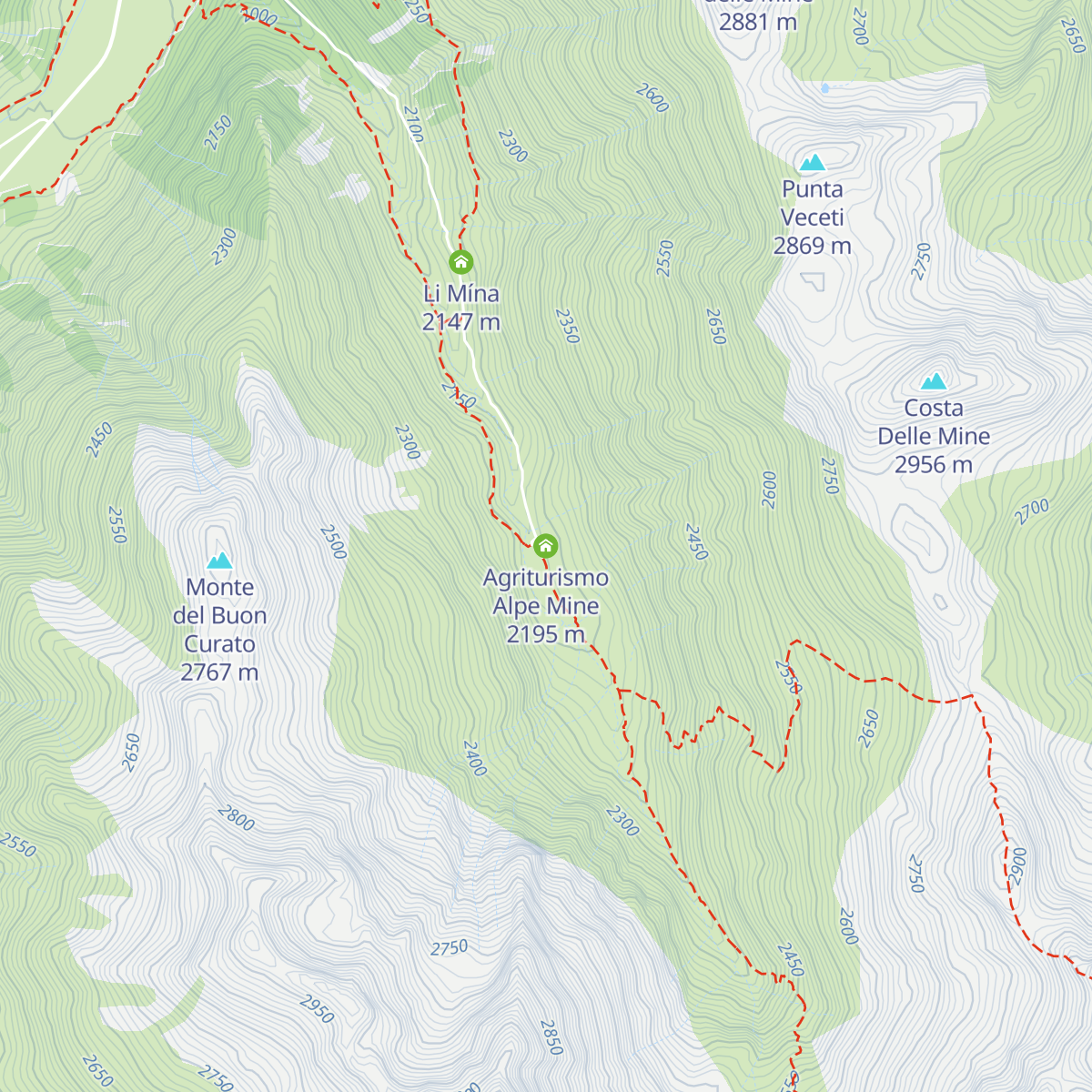 Agriturismo Alpe Mine map