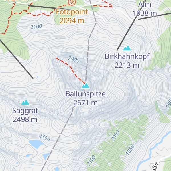 Map of Ballunspitze