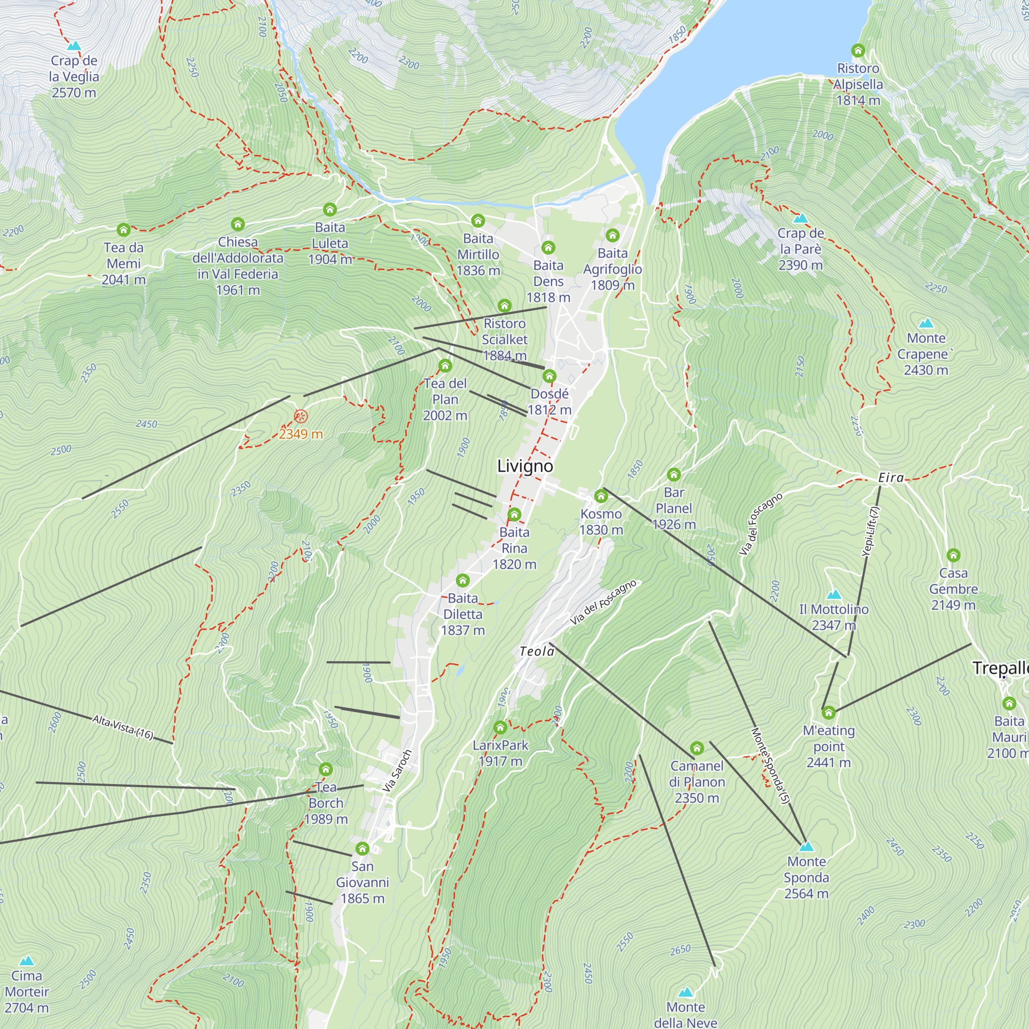 Baita Rina map