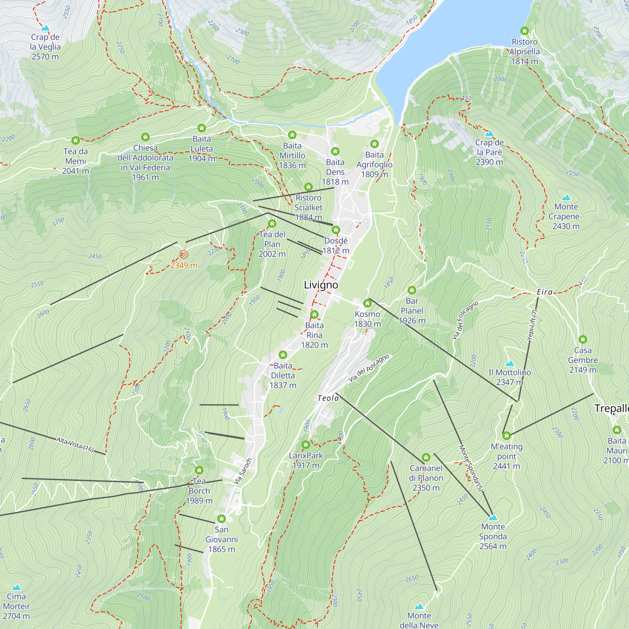 Baita Rina map
