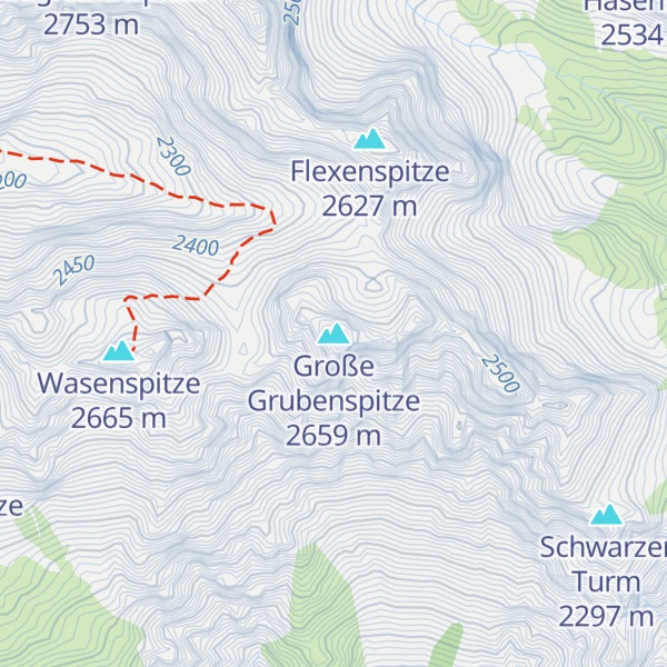 Map of Große Grubenspitze
