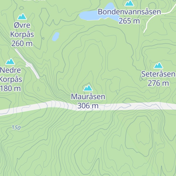 Map of Mauråsen