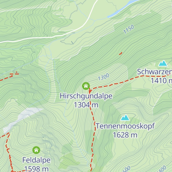 Map of Hirschgundalpe