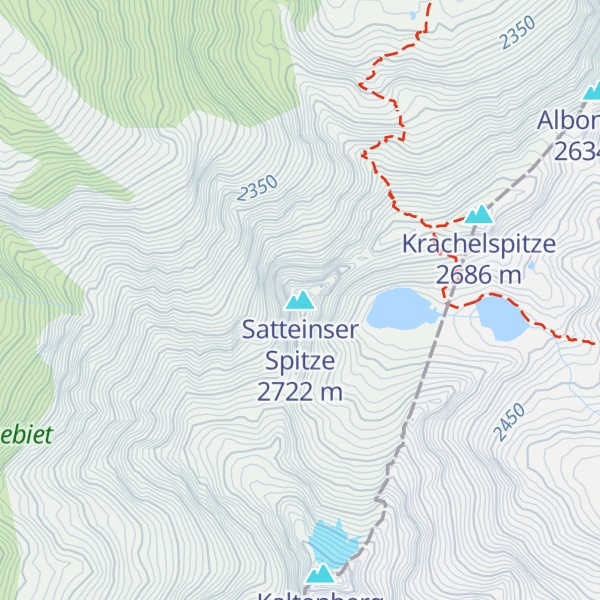 Map of Satteinser Spitze