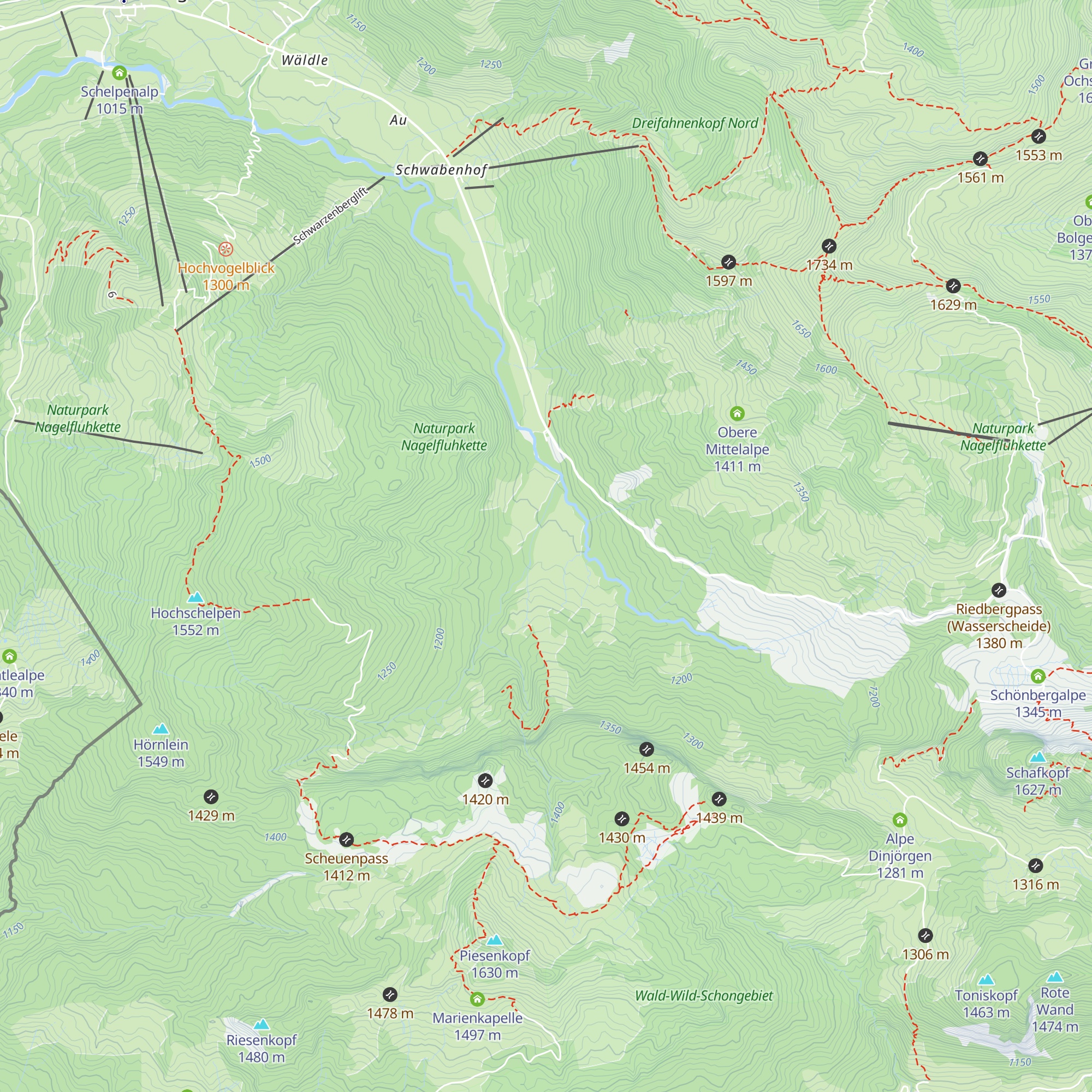 Scheuenalpe map