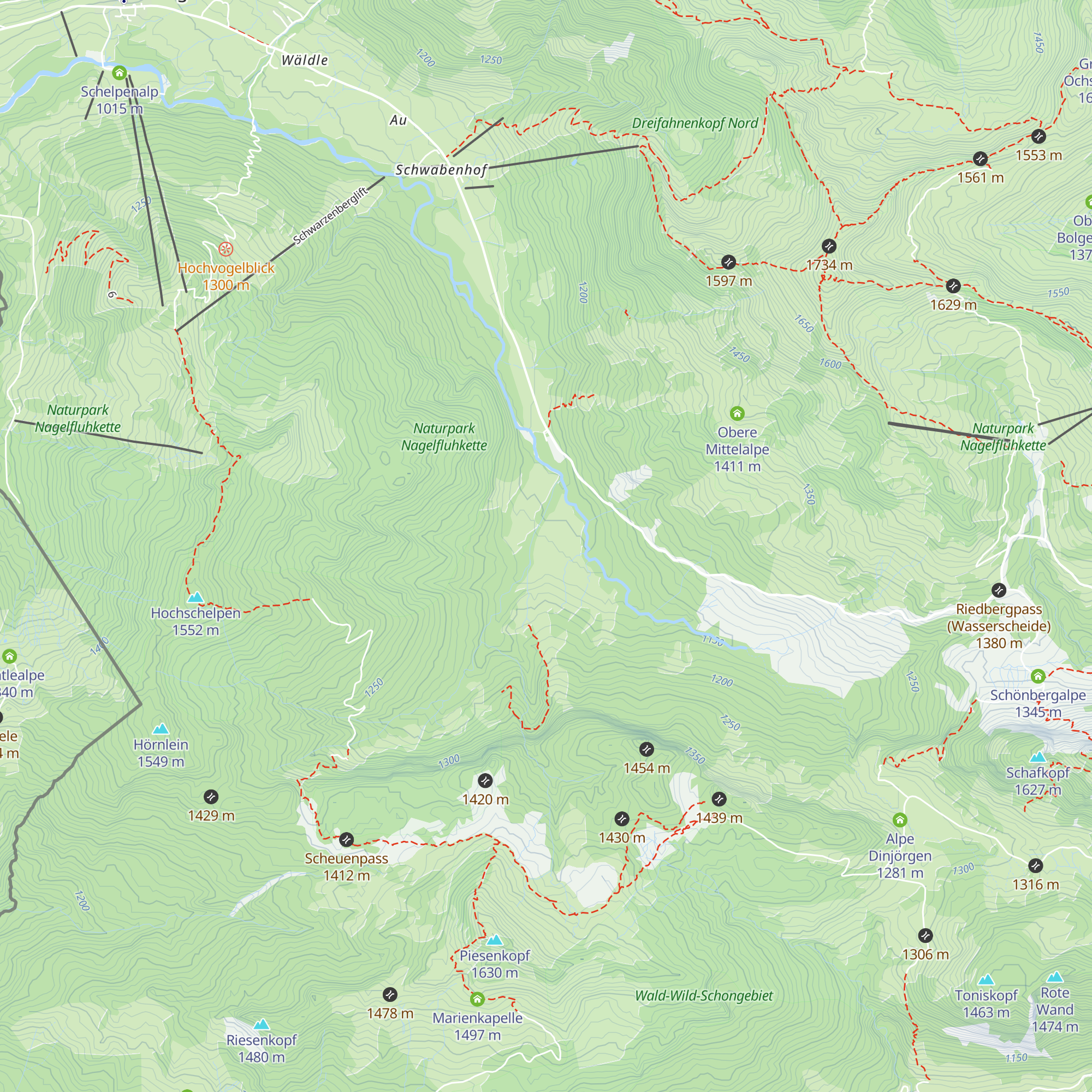 Scheuenalpe map