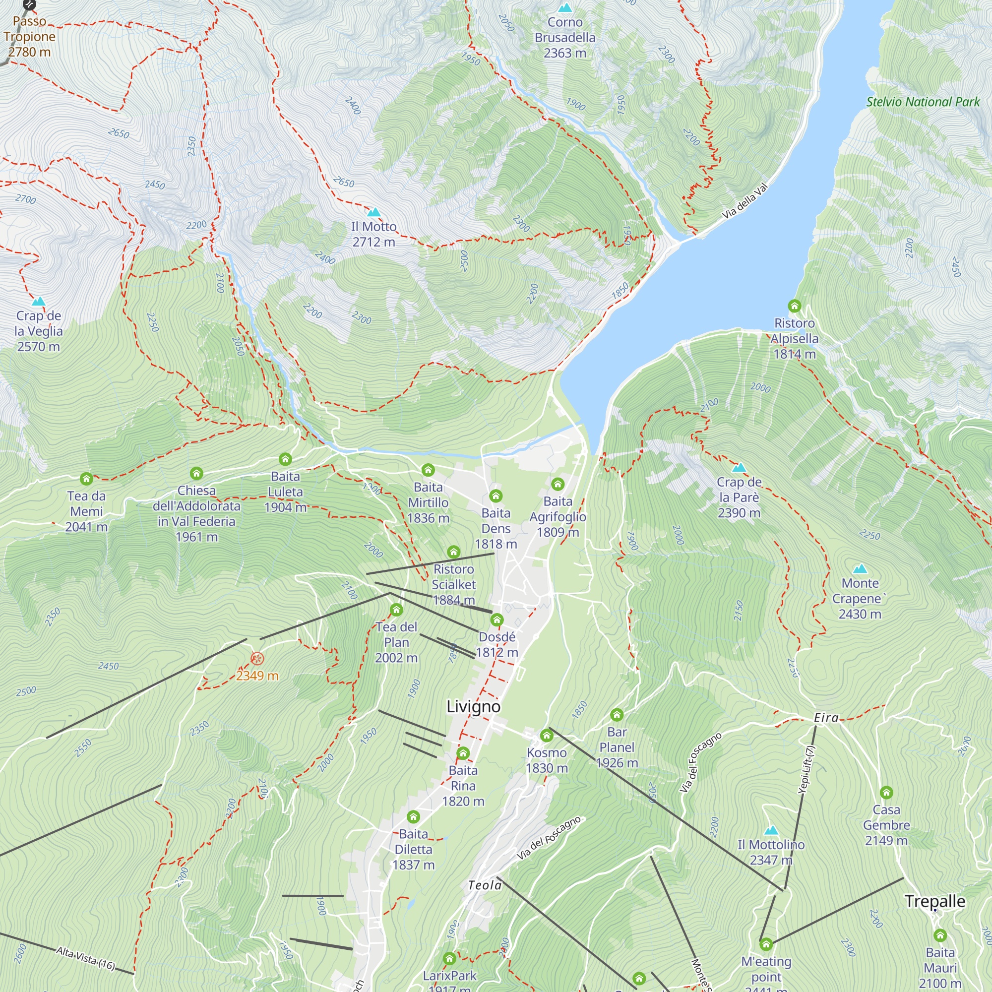 Baita Dens map