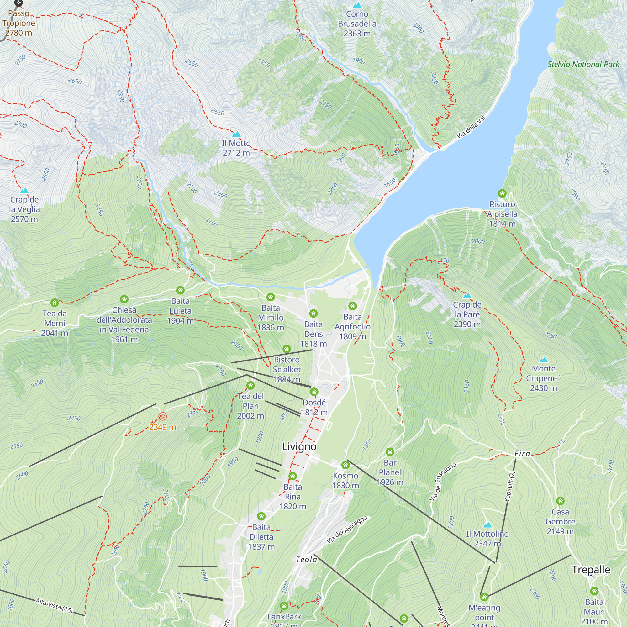 Baita Dens map