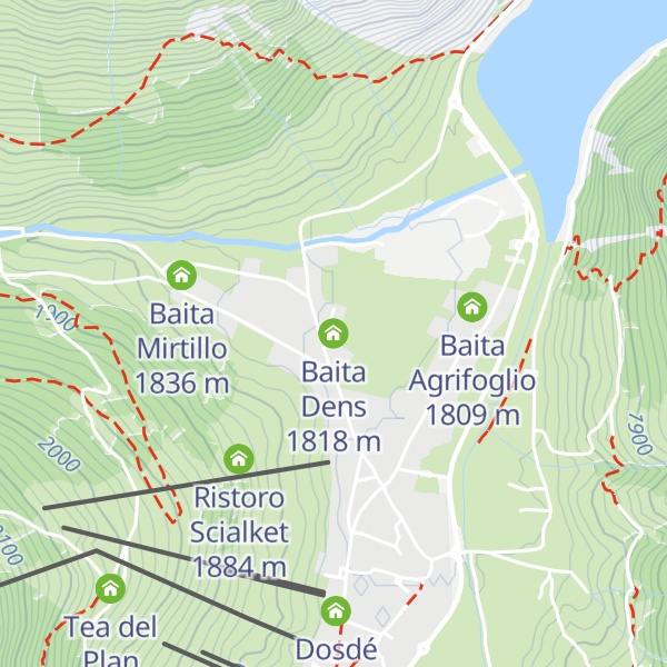 Map of Baita Dens