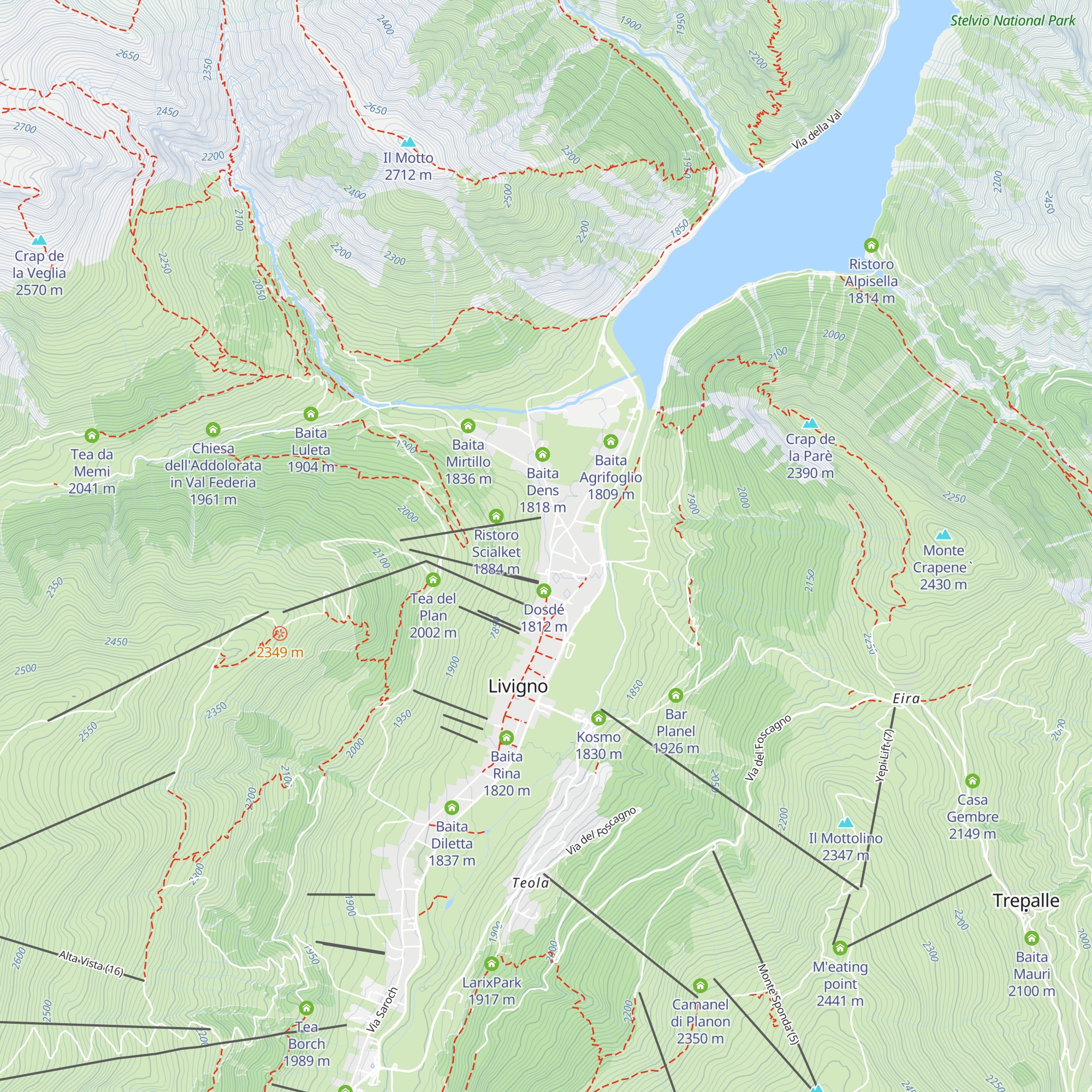Baita Eden map