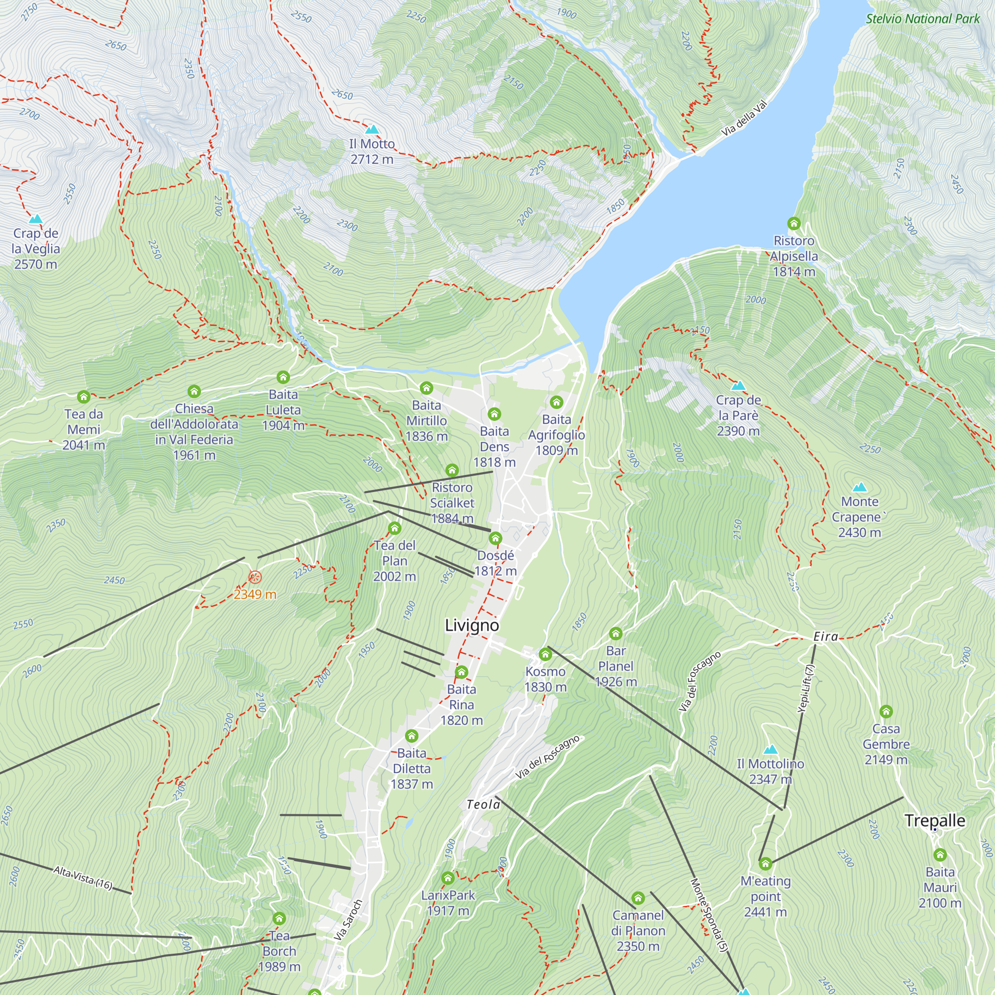 Baita Eden map