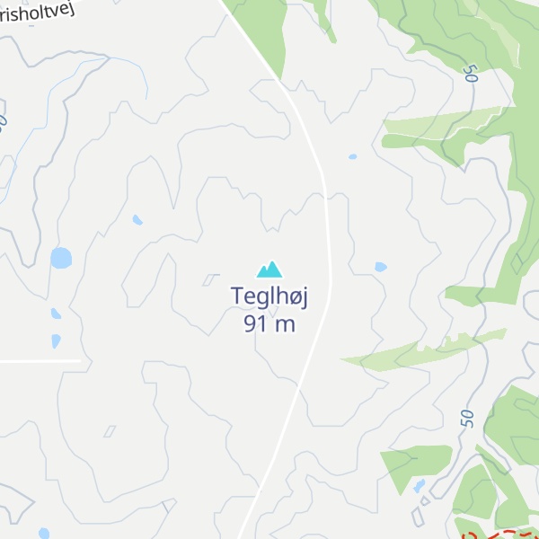 Map of Teglhøj