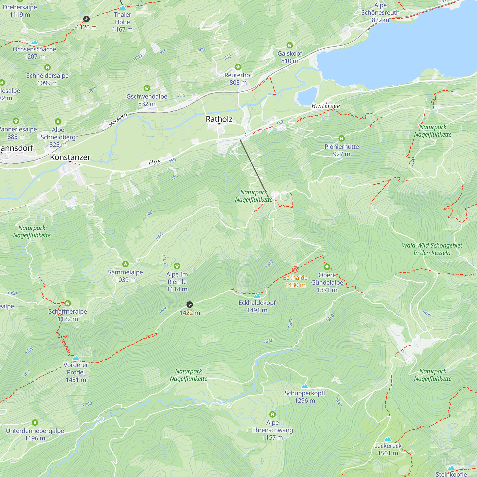 Ochsenhofalpe map