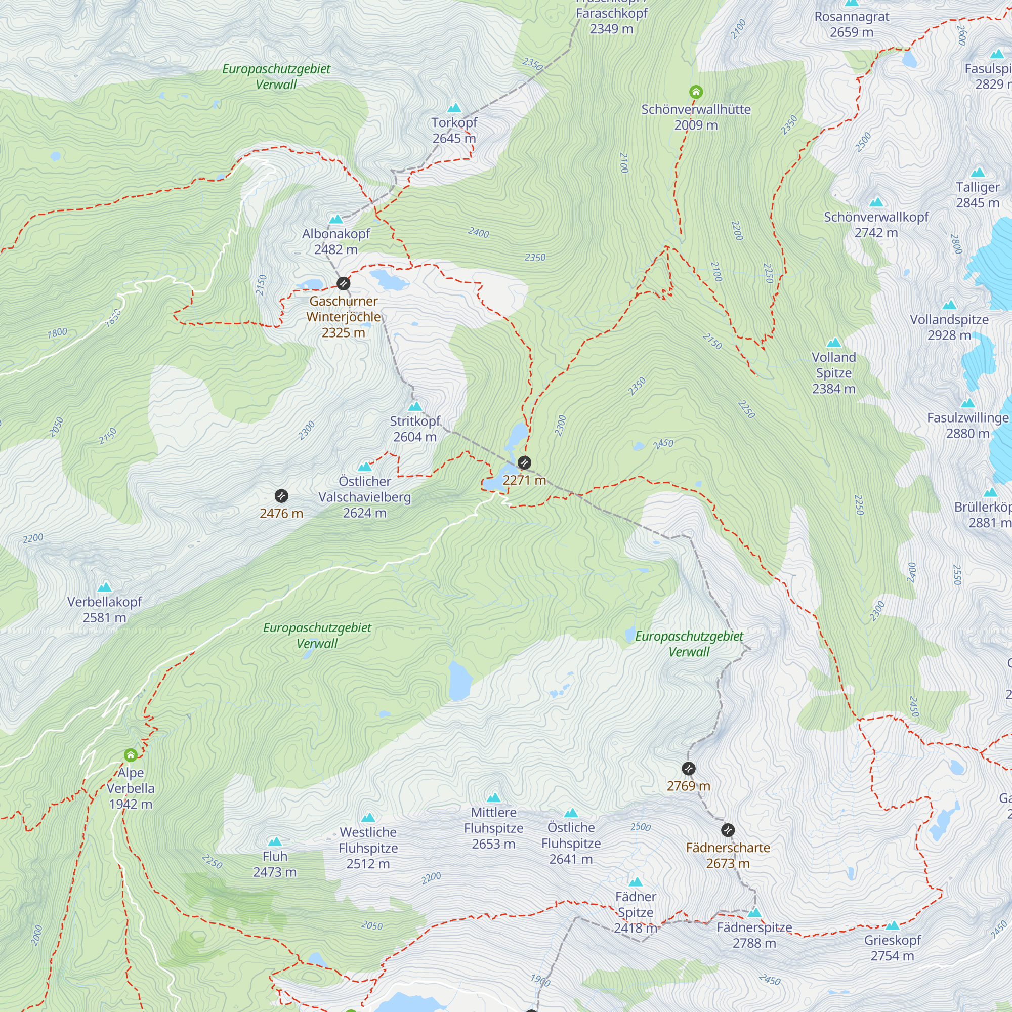 Neue Heilbronner Hütte map
