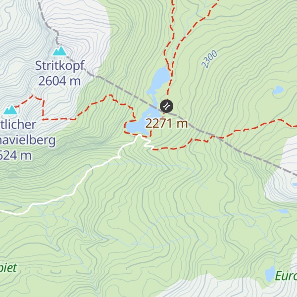 Map of Neue Heilbronner Hütte