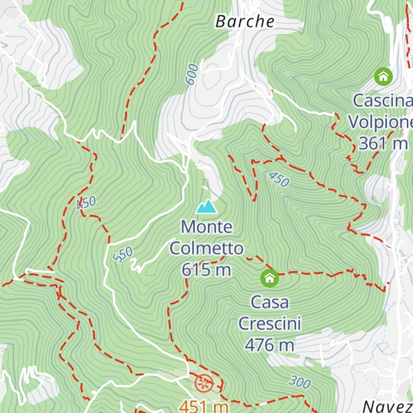 Map of Monte Colmetto