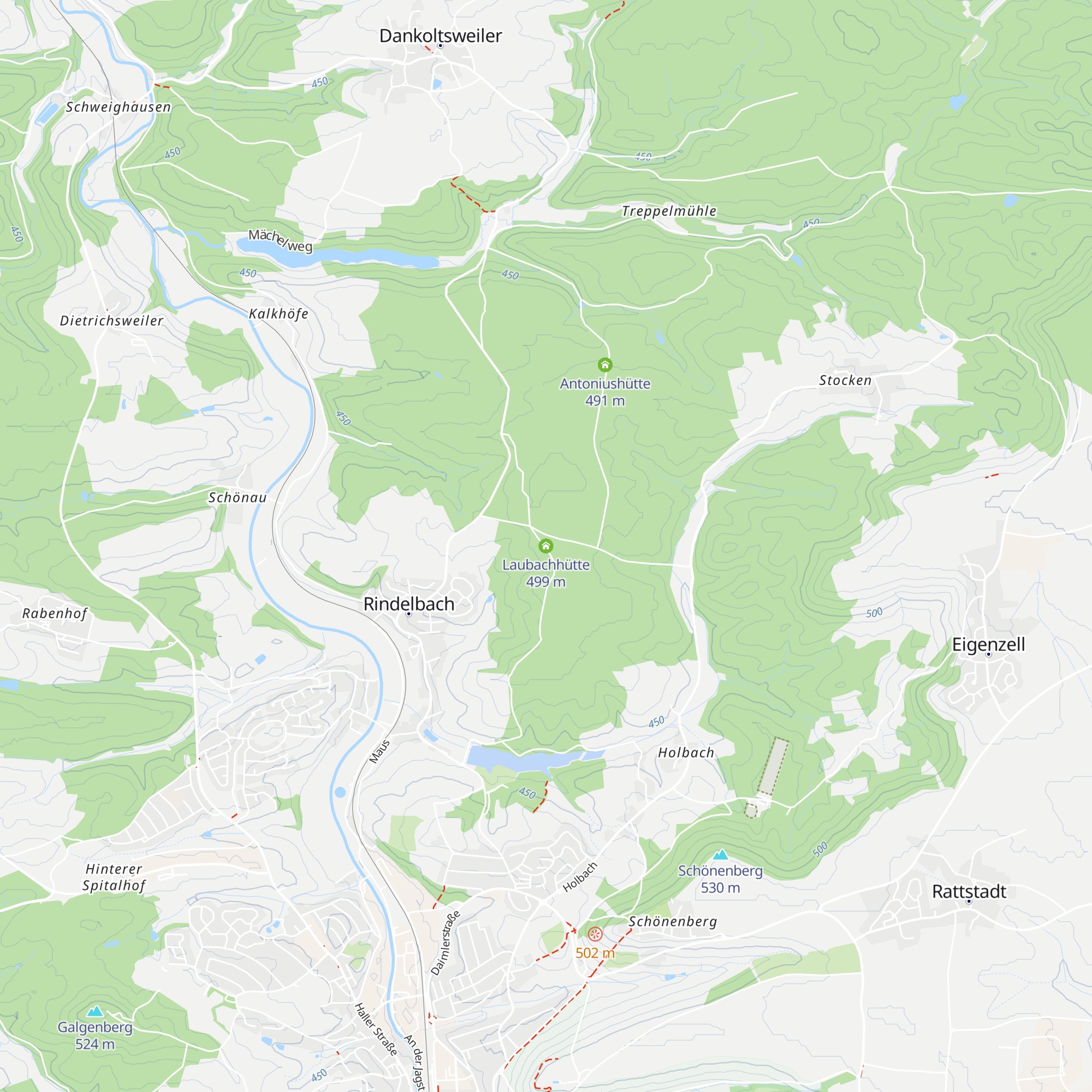 Laubachhütte map