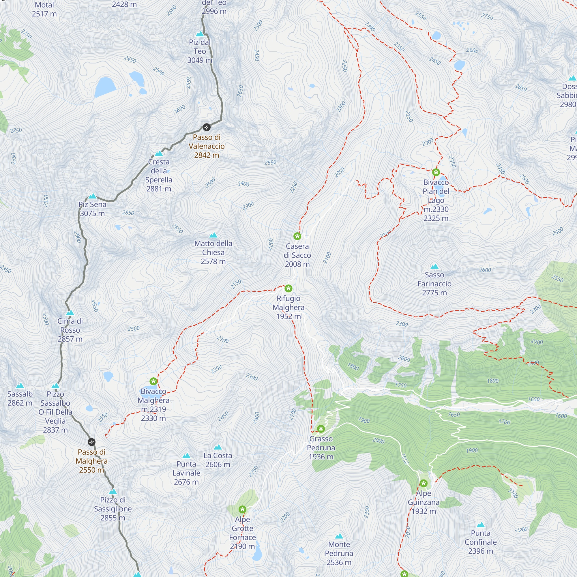 Rifugio Malghera map