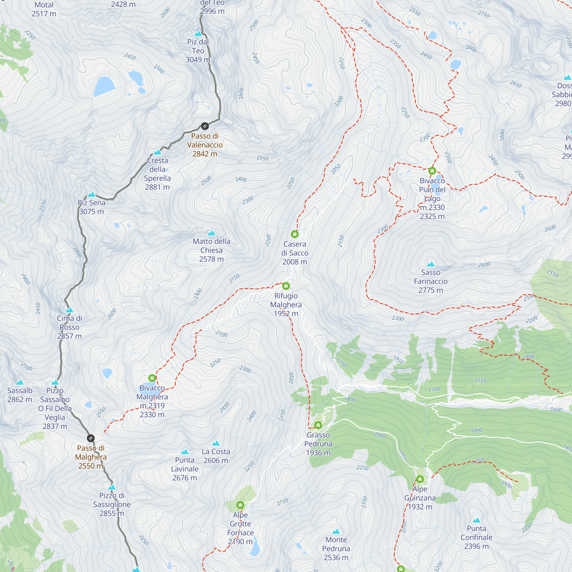 Rifugio Malghera map