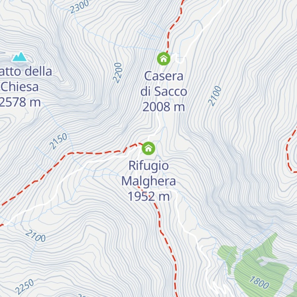 Map of Rifugio Malghera