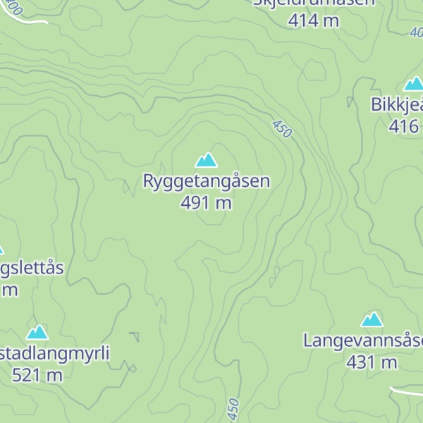 Map of Ryggetanglia