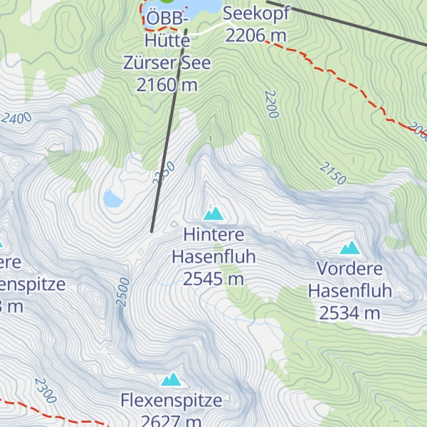 Map of Hintere Hasenfluh