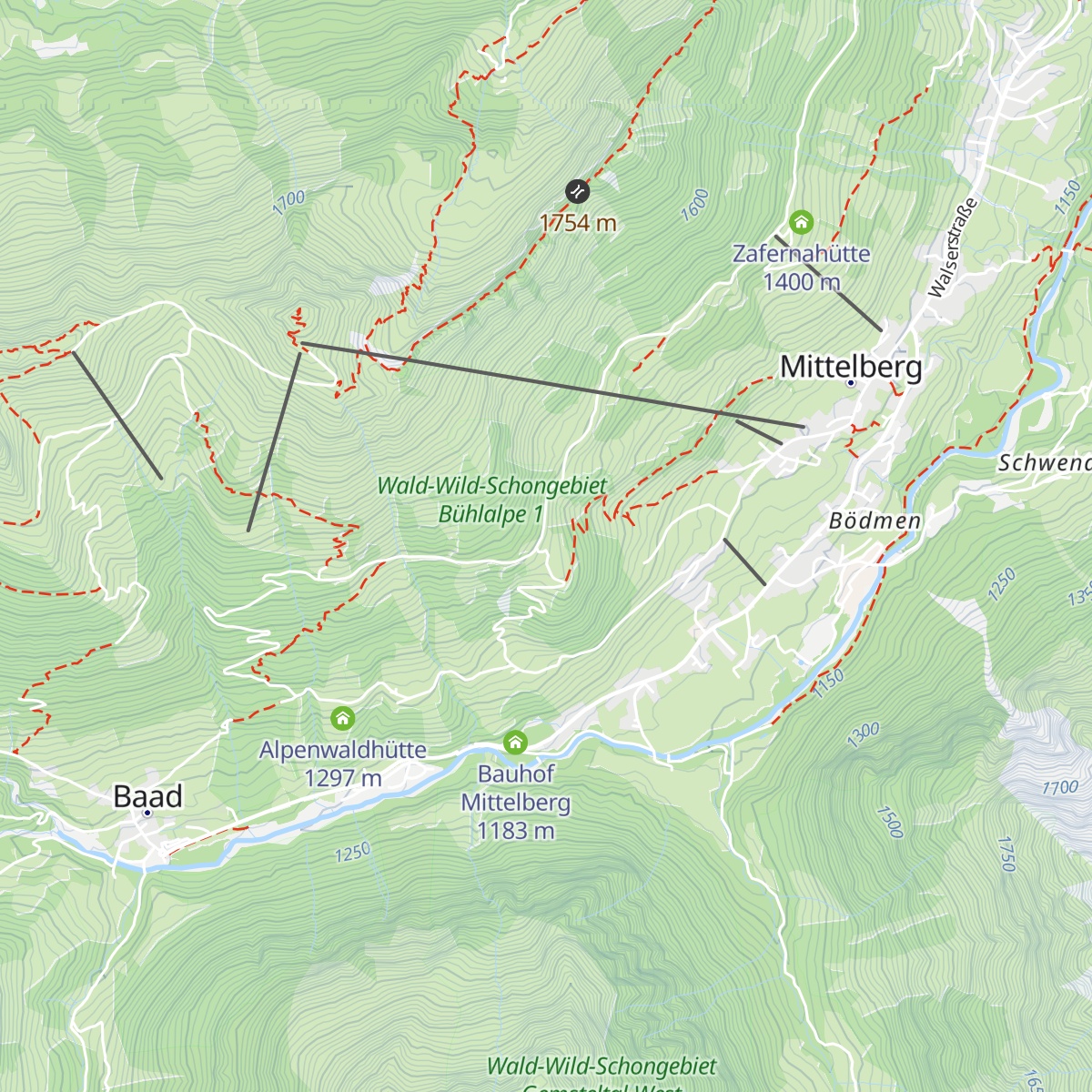 Berggasthof Bühlalpe map