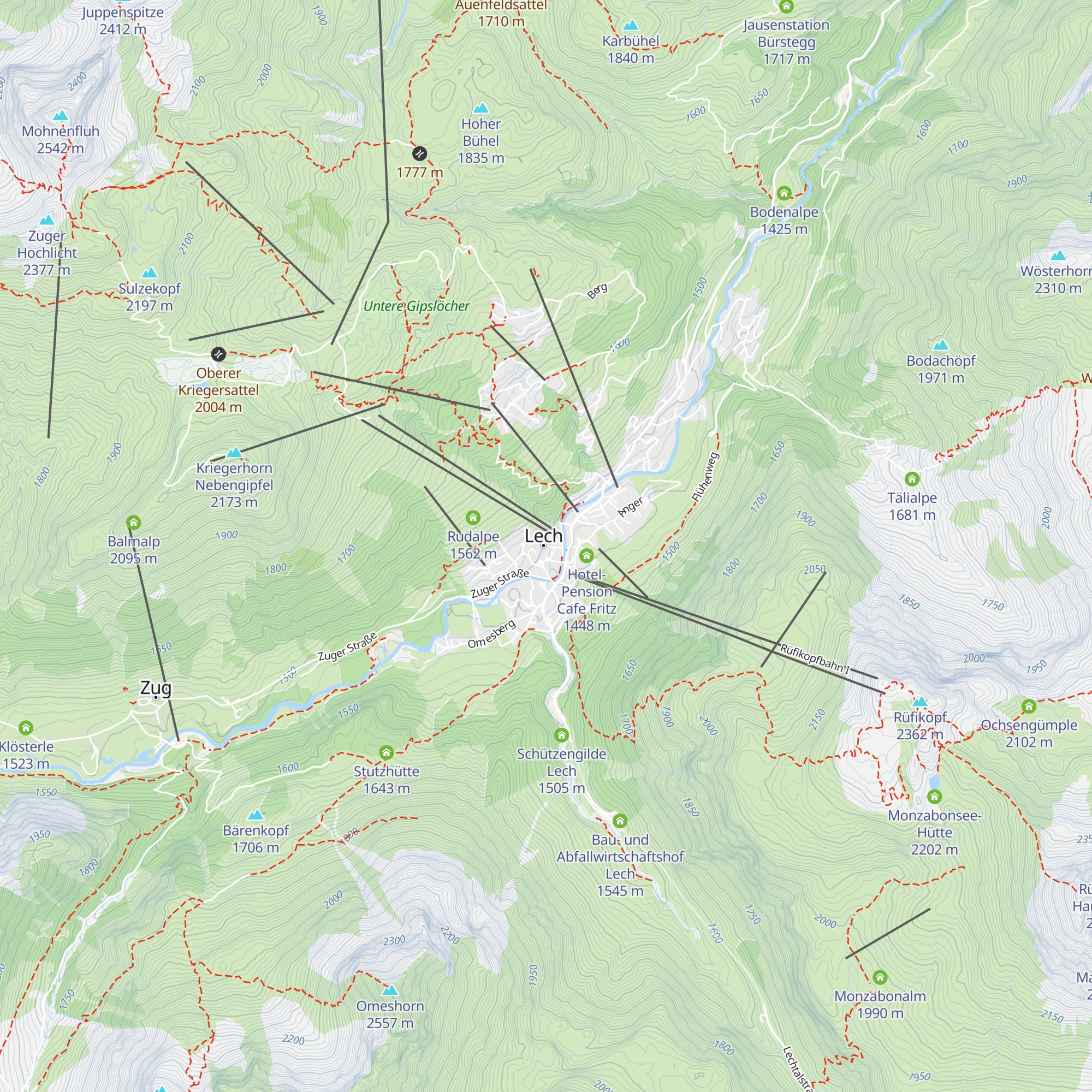 Schneggarei map