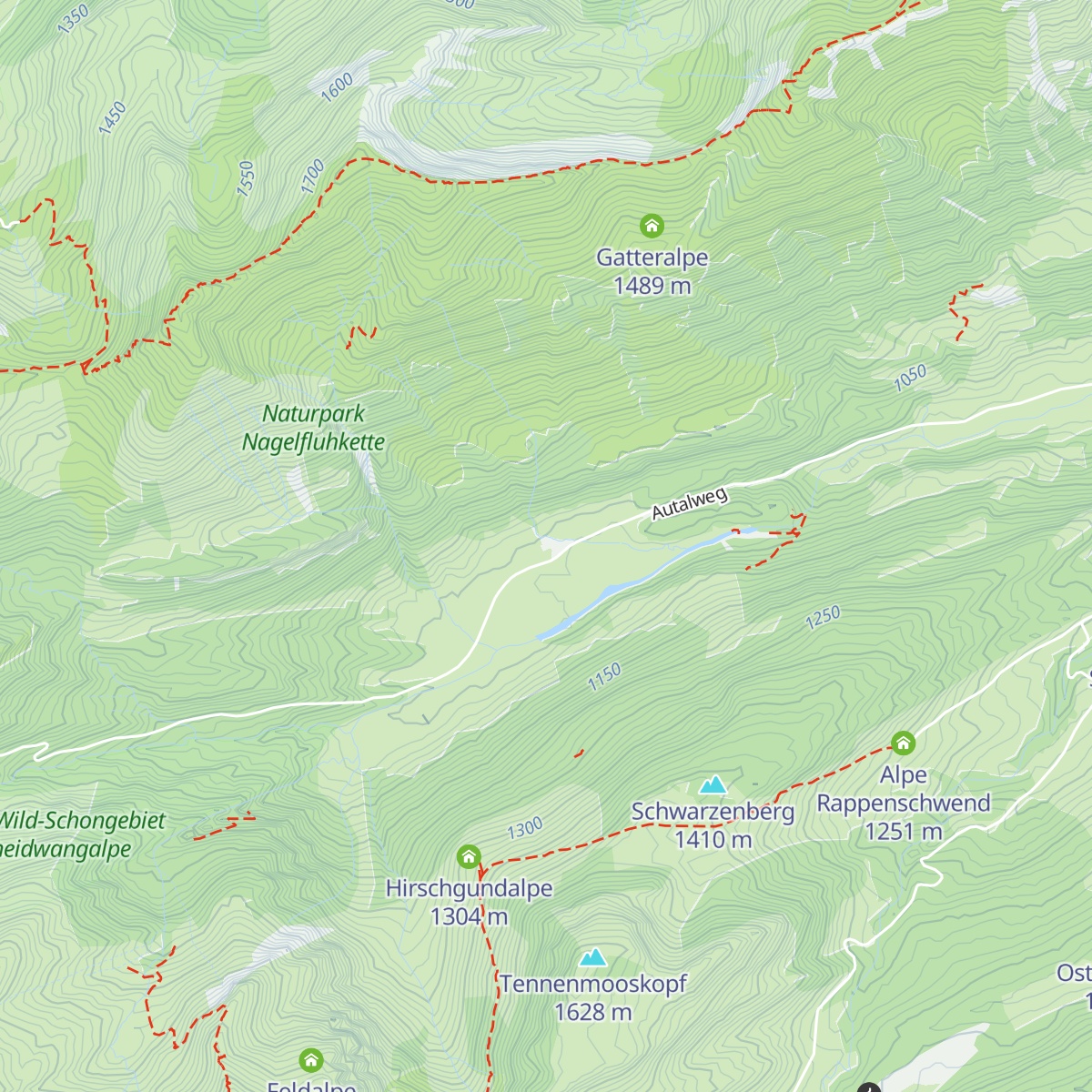 Vordere Aualpe map