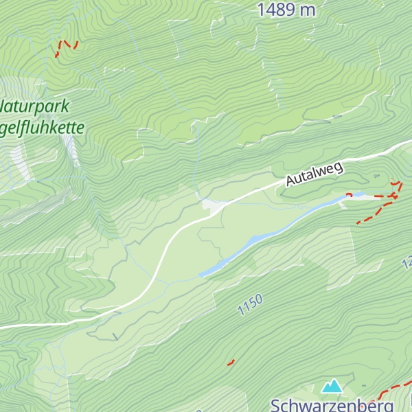 Map of Vordere Aualpe