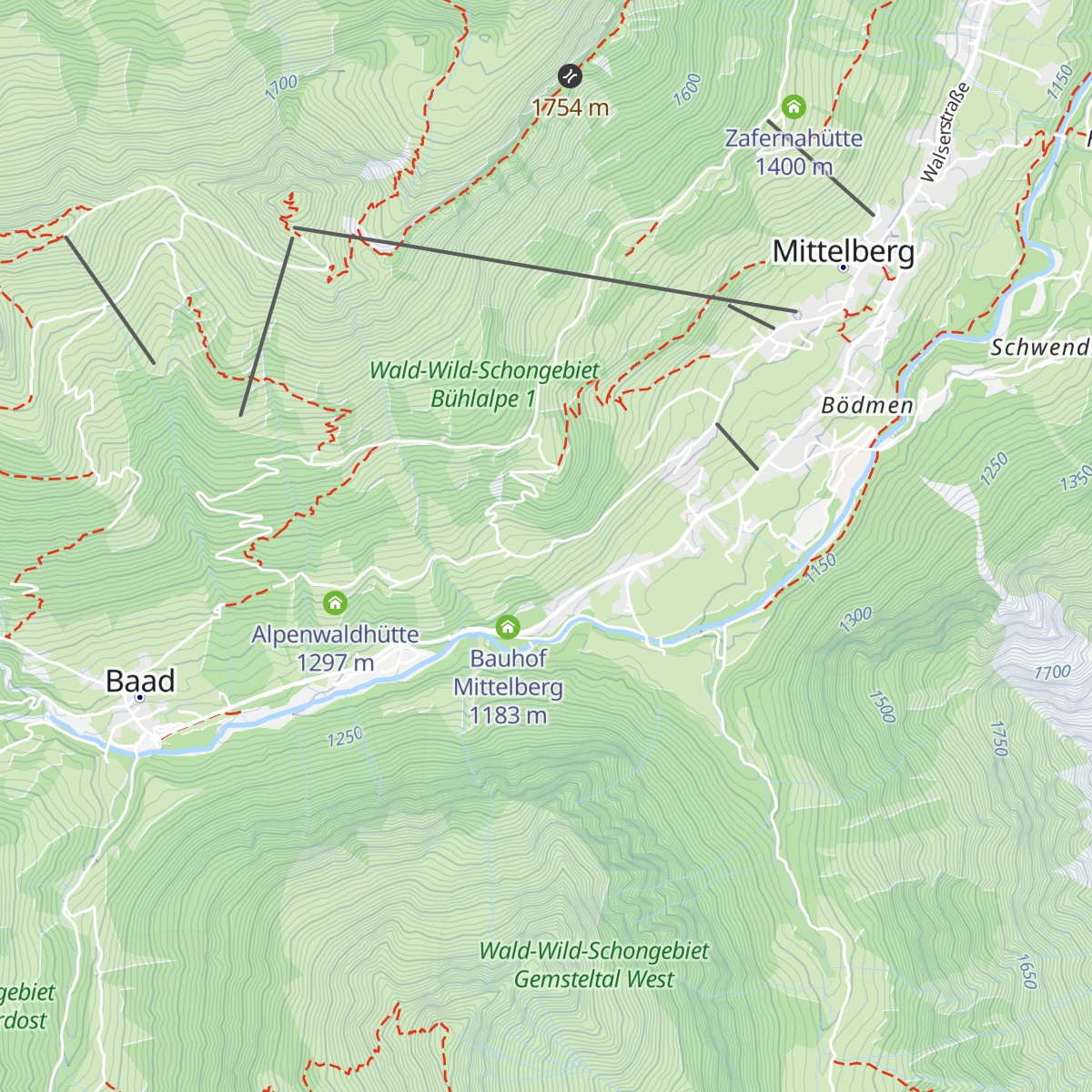 Haus Erlenboden map