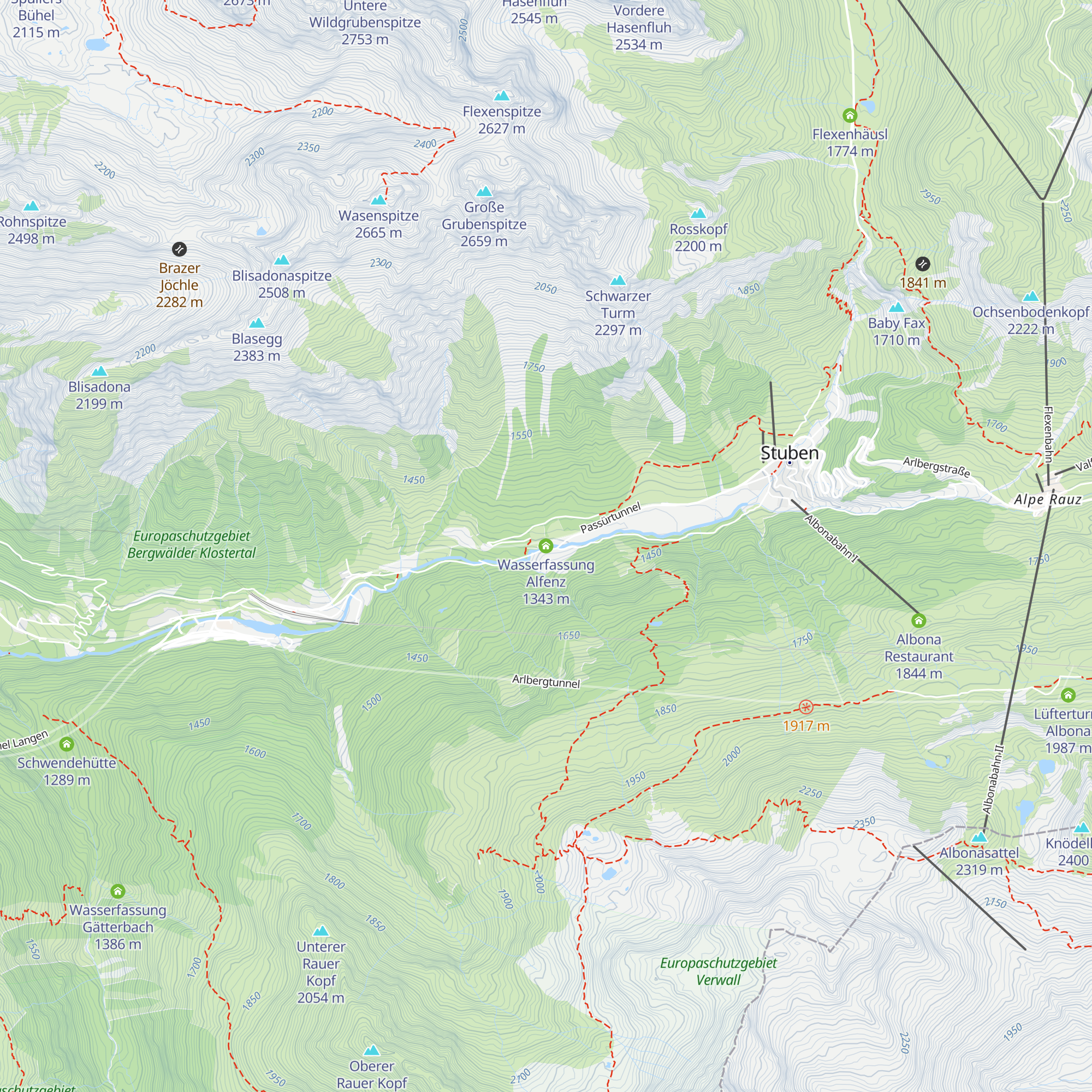 Wasserfassung Alfenz map