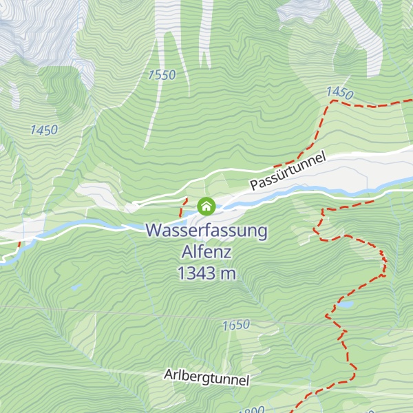 Map of Wasserfassung Alfenz