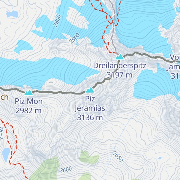 Map of Piz Jeramias